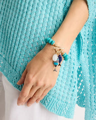 Turquoise Stone Toggle Charm Bracelet Turquoise - Chico's