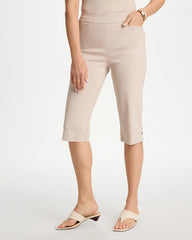 Brigitte™ Slim Rivet Pull-On Capri Pant Smokey Taupe - Chico's