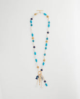 Convertible Turquoise Fish Charm Necklace Blue Multi - Chico's