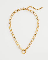 Golden Charm Link Necklace Gold - Chico's