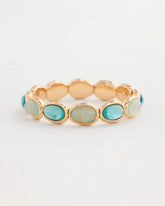Quartz Stone Large Stretch Bracelet Light Blue - Chico's
