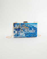Embellished Scenic Clutch Blue - Chico's