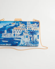 Embellished Scenic Clutch Blue - Chico's