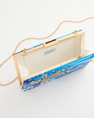 Embellished Scenic Clutch Blue - Chico's