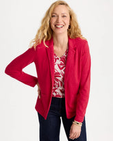 Slub Knit Blazer Cherry Lush - Chico's