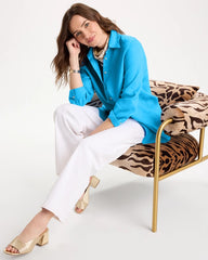 No Iron™ Linen Shirt Blue Tide - Chico's