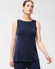 Travelers™ Classic Side-Slit Tank Travelers India Ink - Chico's