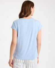 Refined Button Tee Blue Haven - Chico's
