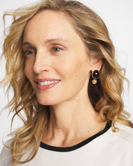 Black Sphere Drop Earrings Black - Chico's