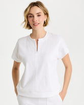 Zenergy® Crosshatch Knit Top Alabaster - Chico's