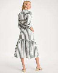 Striped Cotton-Gauze Shirtdress Alabaster - Chico's