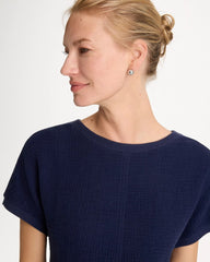 Zenergy® Gauze French Terry Mix Tee Passport Blue - Chico's