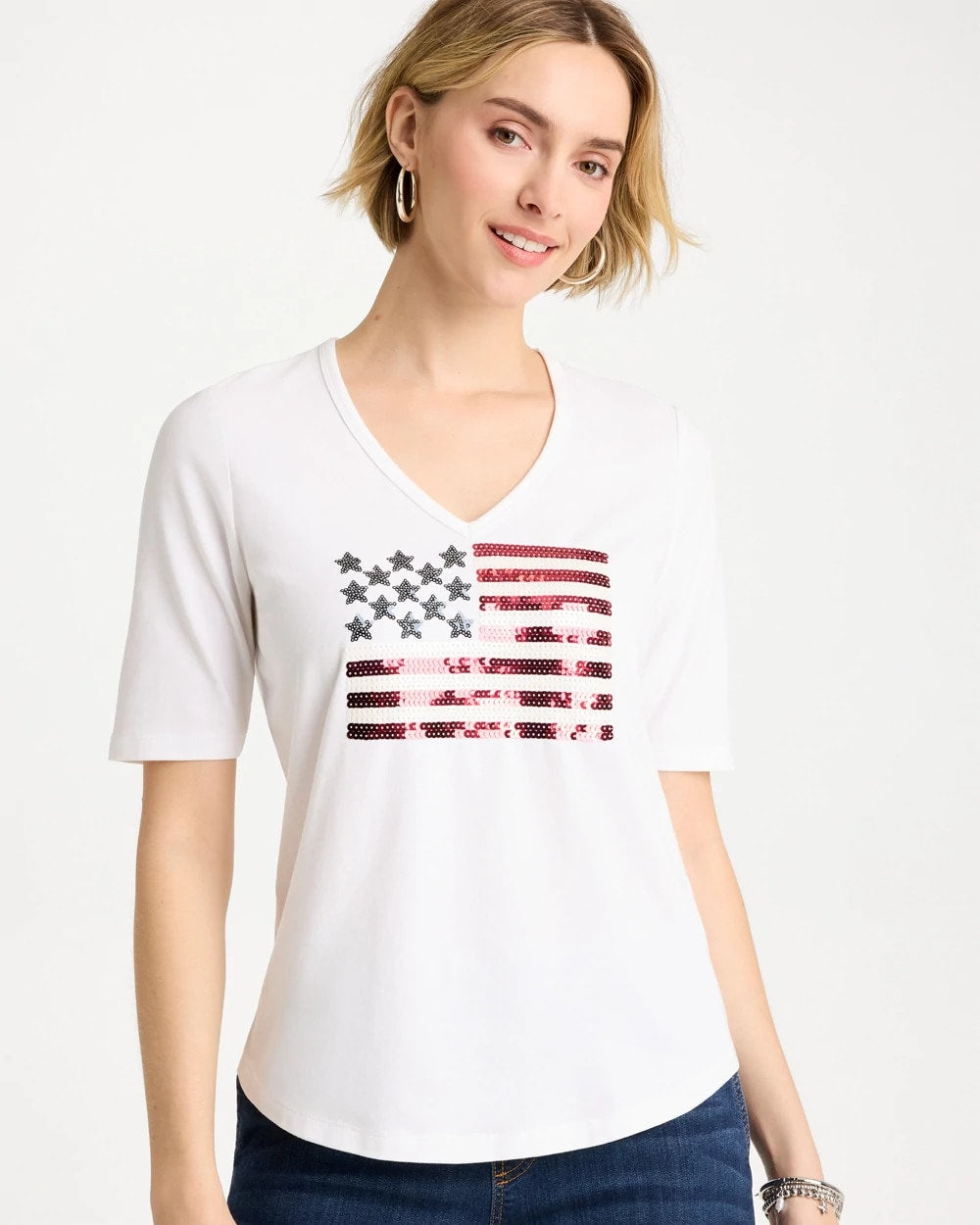 Americana Tee Alabaster - Chico's