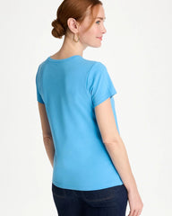 Perfect Crewneck Tee Blue Tide - Chico's
