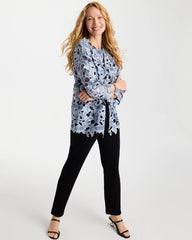 Travelers™ Collection Contrast Lined Lace Jacket Travelers India Ink - Chico's