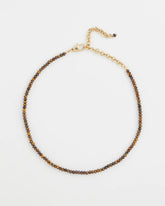 Genuine Tiger's Eye Stone Necklace Neutral - Chico's