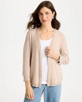 Sequined Summer Romance Cardigan Smokey Taupe - Chico's