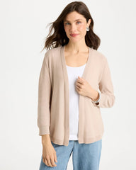 Sequined Summer Romance Cardigan Smokey Taupe - Chico's