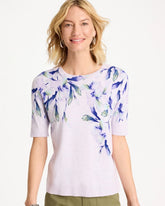 Ella Short-Sleeve Orchid Sweater Orchid Mist - Chico's