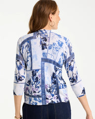 Summer Romance Botanical Cardigan Alabaster - Chico's