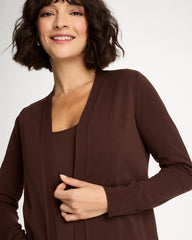 Summer Romance Cardigan Deep Brown - Chico's