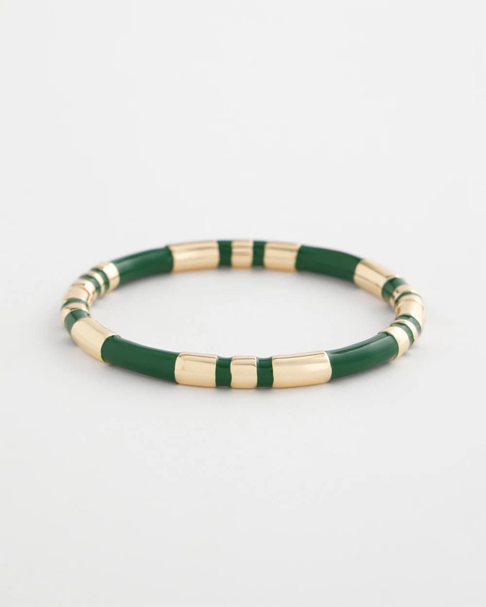 Green Enamel Hinge Bangle Green - Chico's