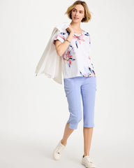 Zenergy® Lily Drop Shoulder Tee Calypso Coral - Chico's