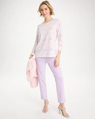 Palermo Cotton Slub Tee Pale Sweet Pea - Chico's