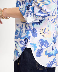 No Iron™ Stretch Paisley Shirt Amparo Blue - Chico's