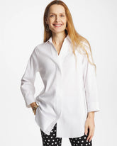 No Iron™ Stretch Splitneck Tunic Optic White - Chico's