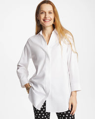 No Iron™ Stretch Splitneck Tunic Optic White - Chico's