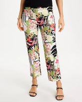 Tropical Nights Brigitte™ Straight Crop Pant Black - Chico's
