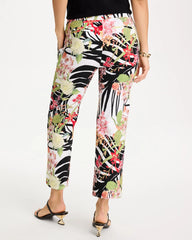 Tropical Nights Brigitte™ Straight Crop Pant Black - Chico's