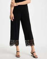 Travelers™ Lace Trim Cropped Pants Travelers Black - Chico's