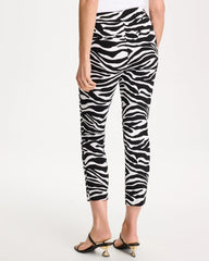 Zebra Brigitte™ Slim Pull-On Crop Pant Black - Chico's