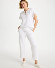 Zenergy® Crosshatch Knit Cropped Pants Alabaster - Chico's