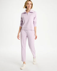 Zenergy® Beach Slub Cropped Pants Pale Sweet Pea - Chico's