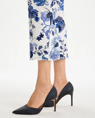 Printed Relaxed Boyfriend Chino Fray Crop Pants Alabaster - Chico's