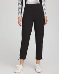 Zenergy® UPF Rib Mix Cropped Pants Black - Chico's