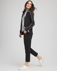 Zenergy® UPF Rib Mix Cropped Pants Black - Chico's