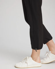 Zenergy® UPF Rib Mix Cropped Pants Black - Chico's