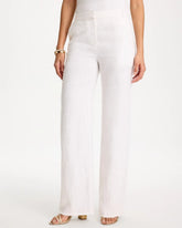 Straight-Leg Linen Pants Alabaster - Chico's