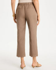 Linen Fly Front Pants Topaz Smoke - Chico's