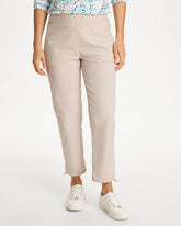 Zenergy® Striped UPF Bungee Crop Pants Smokey Taupe - Chico's