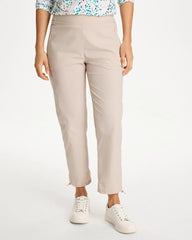 Zenergy® Striped UPF Bungee Crop Pants Smokey Taupe - Chico's