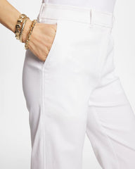 Emme Fly Front Straight Crop Pants Alabaster - Chico's