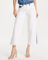 Girlfriend Straight Colorblock Jeans Alabaster - Chico's
