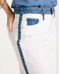Girlfriend Straight Colorblock Jeans Alabaster - Chico's