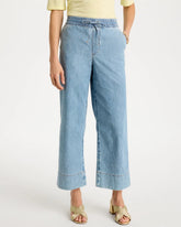 Lightweight Wide-Leg Crop Jeans Graciela Indigo - Chico's