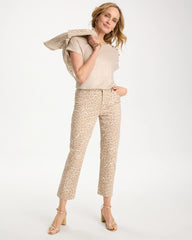 Animal Print Girlfriend Slim Cropped Jeans Classic Animal - Chico's